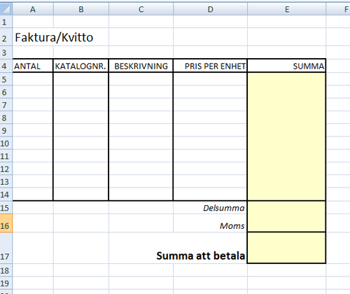 Formatering Uppgift 3.1a Formatera om cellerna enlig ovan. Uppgift 3.1b Öppna arbetsboken "Budget för löner".