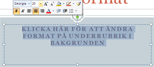 108 IT grundkurs 2 i datateknik vid Ålands lyceum BILDBAKGRUNDEN Om man vill lägga in en bild, t.ex.
