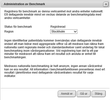 Enhetsinställningar 3 Förklaring och innehåll Enhetsinställningarna består av en rad val som förändrar hur specifika rapporter i medrave fungerar.