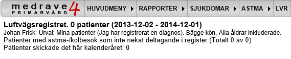 LVR-Rapporten När ni gått igenom alla förberedelser så kan ni börja med att öppna LVR, det görs på följande sätt Det kan ta upp till ett par minuter att ladda sidan och chansen är stor att ni inte