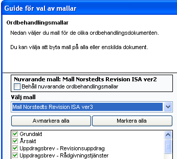 Då revisionsberättelsen numera är på 2 sidor, har även revisionsberättelsen för AB ändrats i denna version, då vi har lagt in sidnumrering och sidfot med företagsnamn + org.