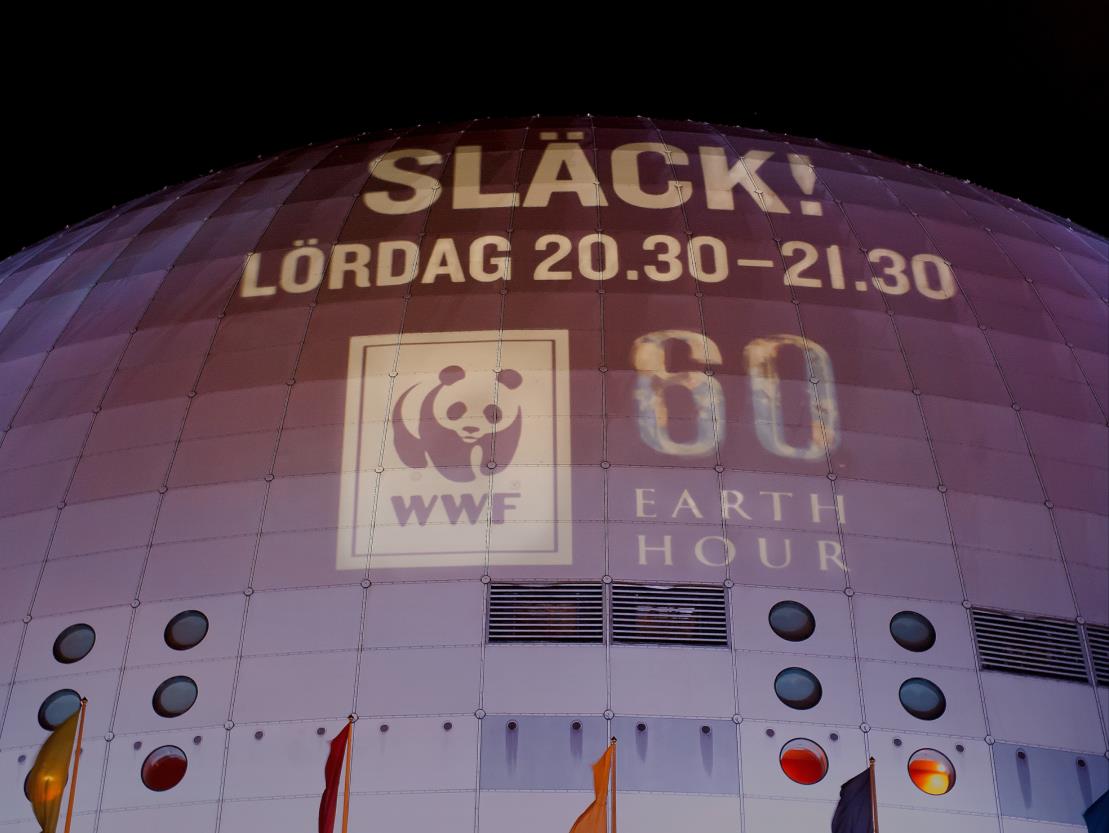 Earth Hour - Världens största klimatmanifestation, startade 2007 - Över en miljard människor i 162 länder - Sverige: 241 kommuner (80%), 1031