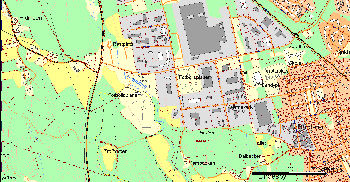 Bilaga 1 Ungefärlig utbredning på planerad detaljplan Postadress Besöksadress Telefon/fax E-post/www Giro Organisationsnr: Lindesbergs kommun