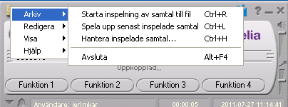 Användarhandbok 30/72 Samtal väntar Om du pratar med en person och får indikation att ett inkommande samtal väntar kan du antingen acceptera eller avvisa det väntande samtalet.