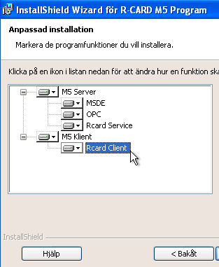 Uppgradering till version 5.37.0 eller senare Uppgradering till version 5.37.0 eller senare Fr.o.m. denna version har det tillkommit programmoduler i R-CARD M5 som använder sig av Microsoft.