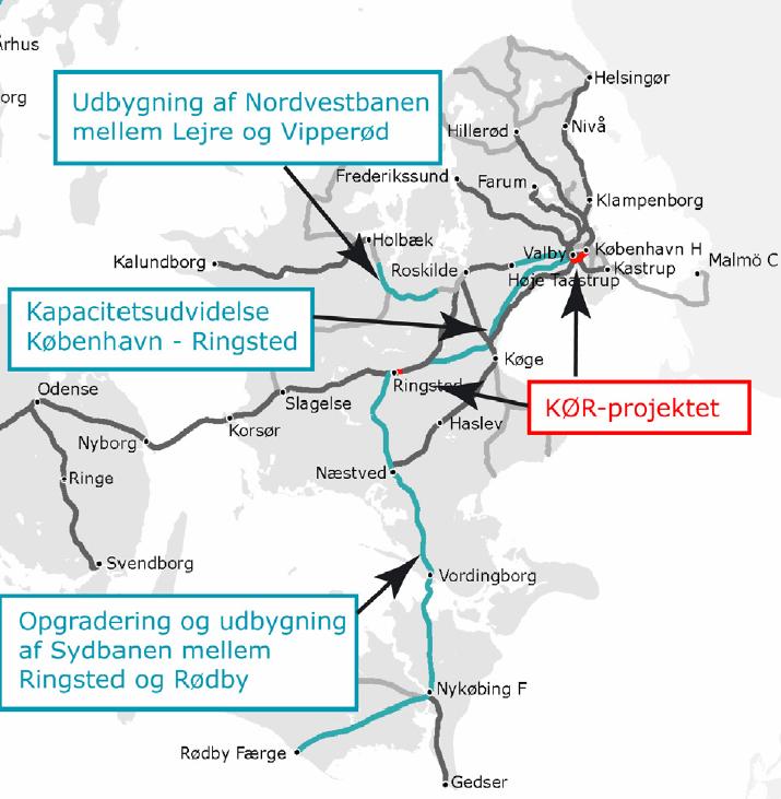 Norr om Fehmarn Bält Danskarna bygger vidare.