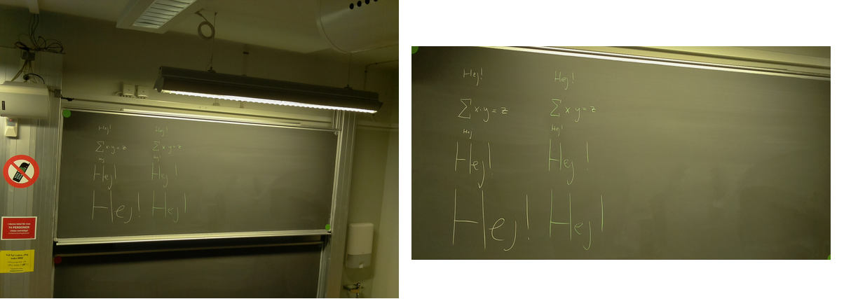 3.3. BILDBEHANDLING KAPITEL 3. SYSTEMDESIGN och sparade pixelvärdena i variabler som sedan användes för att klippa ur bilden mellan pixlelvärdena. Efter test 2, se bilaga B.