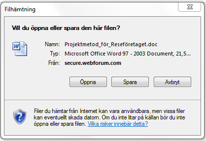 Redigera online (tillgänglig med Webforums plugin för Internet Explorer eller Firefox installerad) Redigera online gör att du kan arbeta med dokument och andra filer direkt på servern utan att