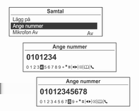 Telefon 125 När du ringer ett nummer med återuppringning visas inte det anslutna numret.