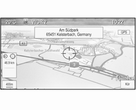 50 Navigation Välj önskad post i telefonboken för att visa den adress som sparats under denna post. Välj adressen. Observera!