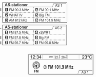 Radio 95 Det går att ställa in antalet favoritsidor som används under Inställningar Radioinställningar Radio FAV-sidor Max antal radio FAV-sidor.