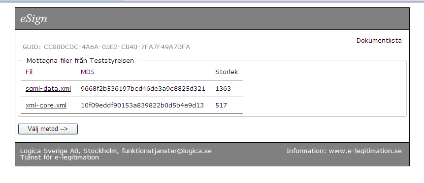 340 (413) 2.68 esign esign I2-03 Infrastrukturella tjänster/gränssnitt mot kontroll av elektroniska legitimationer 2.68.1 Funktionell beskrivning esign är en tjänst för att göra hantering av elektroniska signaturer så enkel osm möjligt för myndigheten.