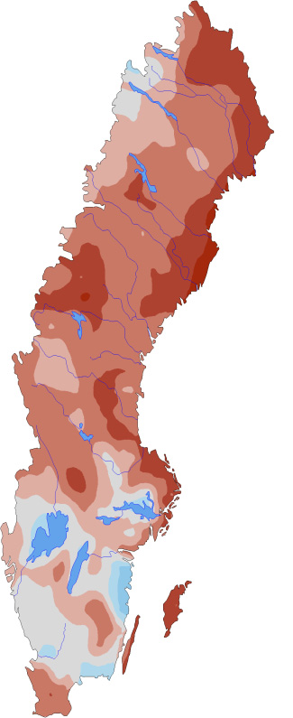 perioden 2069-2098 jämfört med referensperioden 1963-1992.