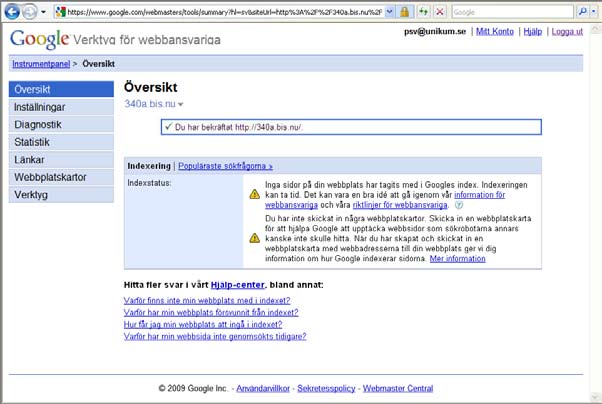 Rutin 3972 Uppskick webbserver, Urval Ny sökoptimeringsdata