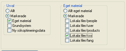 3.2.1. Uppskick av CSS till webbservern Ändrade CSS ska sparas i undermappen CSS, i den mapp som anges i Sökväg, i rutin 791 E-line kommunikation, fliken Lokala filer. 3.