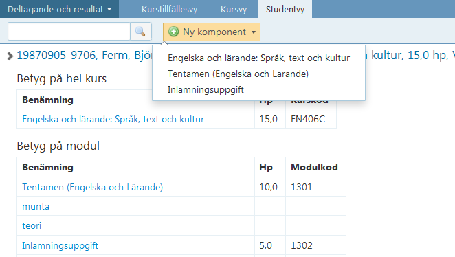 Skapa komponenter för