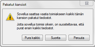 3. När du har klickat på länken för rätt installationsmedium sparar du filen på din egen dator genom att trycka på Spara (Tallenna). Installation av Outlook 2013 1.