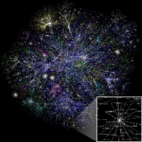 Internet Man kan säga att internet skapades som en effekt av kalla kriget. Det behövdes ett smart kommunikationsätt som inte bröts när en ledning bröts.