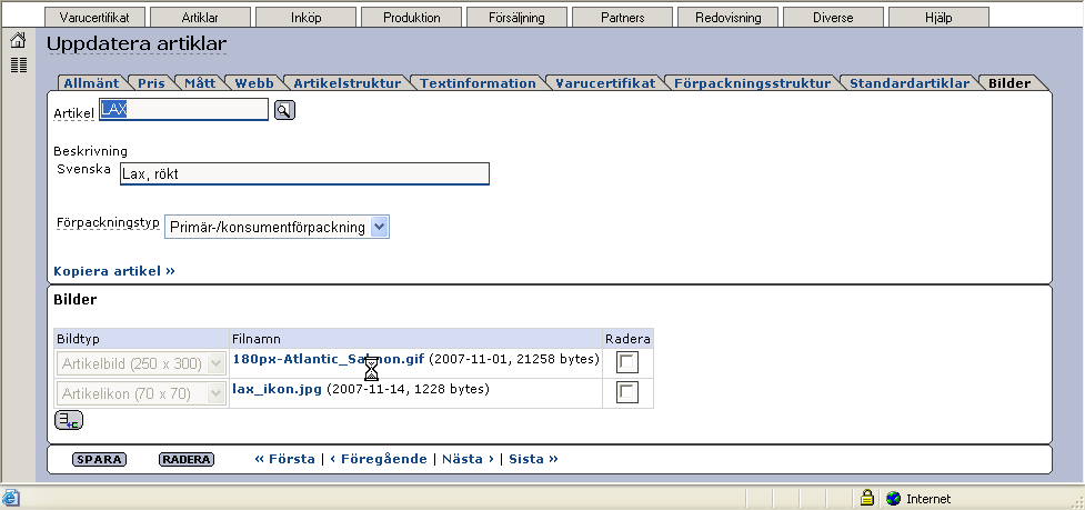 Senast uppdaterat: 09-10-05 Exder Market sida 17 av 60 När bilden sparats på artikeln visas filnamnet som en blå länk, med datum och storlek i bytes inom parentes.