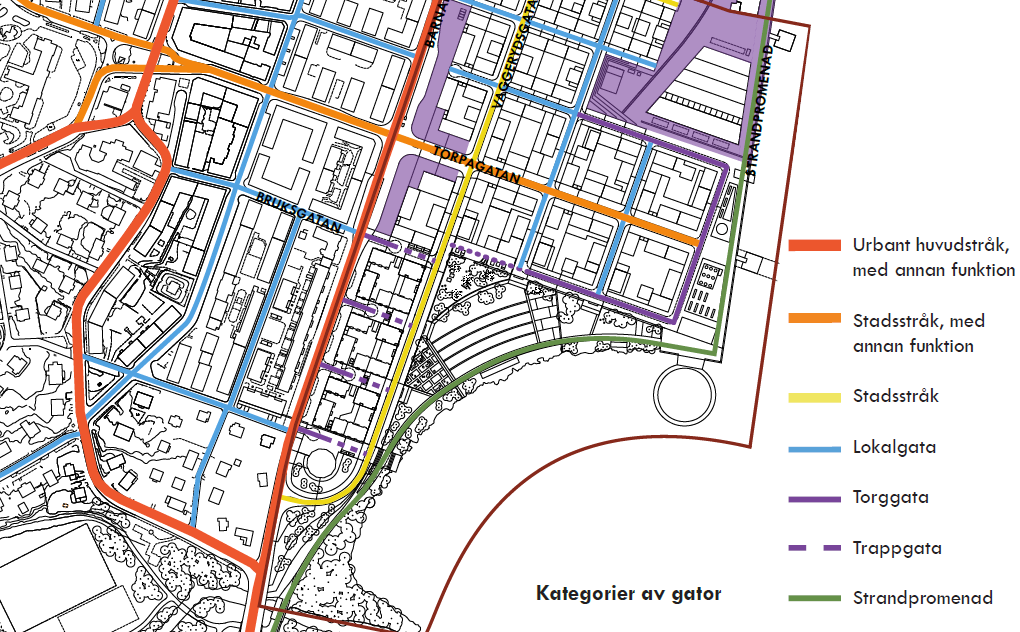 Barnarpsgatan -Urbant huvudstråk De urbana huvudstråken ska förbinda de nya stadsdelarna med övriga staden.