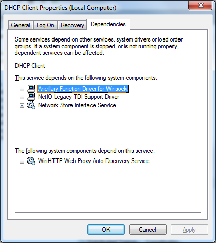 Remote Access Connection Manager Hanterar uppringda- och VPN anslutningar från datorn eller andra remote nätverk.