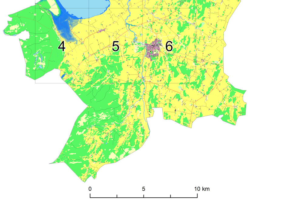 3.6 Grästorps kommun 3.6.1 Översvämningskartering I Figur 40 visas en kartöversikt över Grästorps kommun med översvämningsnivåer inlagda.
