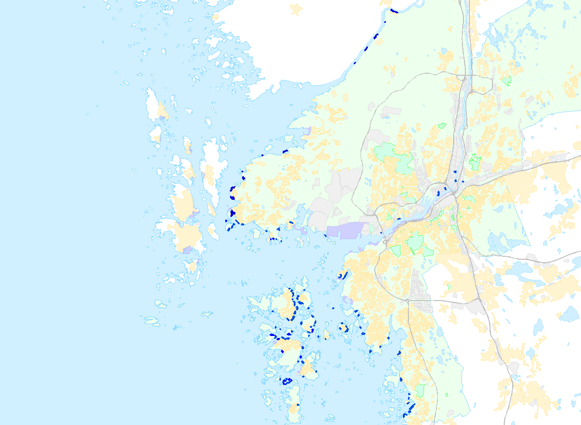 Bryggområde (<10 eller