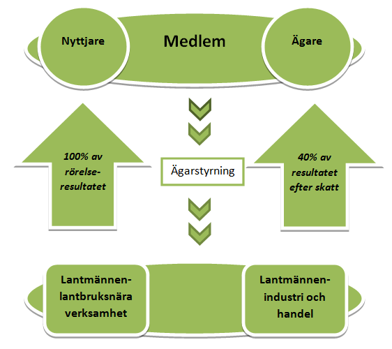 Lantmännen utan att behöva bli medlemmar, men då får heller inte medlemmen ta del av föreningens utdelning.