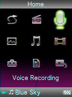77 Röstinspelning/lyssna på röstinspelningar Röstinspelning/lyssna på röstinspelningar Röstinspelning Du kan göra röstinspelningar med hjälp av spelarens inbyggda mikrofon och spela upp de inspelade