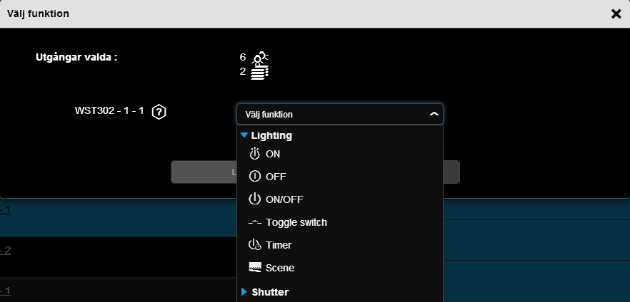 9.4.5 SCENFUNKTION Scenfunktionen kan gruppera en uppsättning utgångar. Dessa utgångar kan ställas in på en justerbar fördefinierad status. En scen aktiveras genom att trycka på en enda knapp.