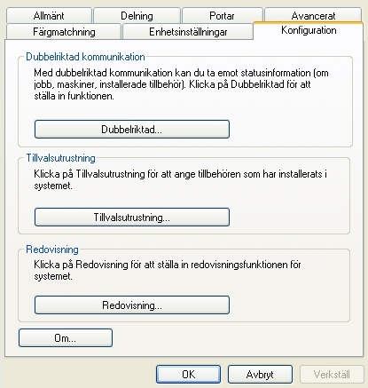 5 Ange Enhetsnamn eller TCP/IP-adress. 6 Aktivera dubbelriktad kommunikation genom att välja På. 7 Klicka på OK. Dubbelriktad kommunikation aktiveras.