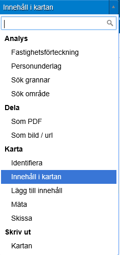 Innehållsförteckning Innehållsförteckningen når man