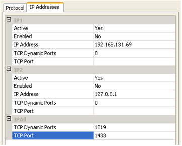 20. Starta programmet SQL Server Configuration Manager. Det finns på startmenyn under Microsoft SQL Server 2005» Configuration Tools» SQL Server Configuration Manager. 21.