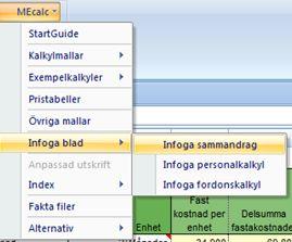 10 Kostnad och pris för en maskintjänst. Huvuddelen av all ekonomisk uppföljning och andra beräkningar sker i så kallade sammandrag.