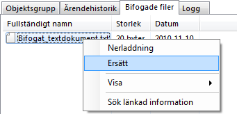 En dialogruta visas där du kan följa uppladdningen.