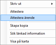 21.7 Ändra status till Attestera Man kan sedan ändra status på artikelraderna på flera olika sätt: a) Genom att manuellt ändra en artikelrad i taget.