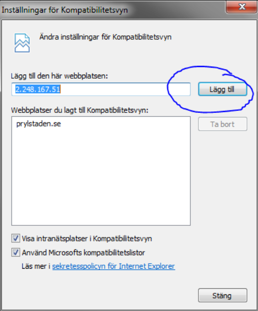 Ser ni inga fönster för att ställa in rörelseaktiveringen? Det här problemet förekommer enbart i Internet Explorer.