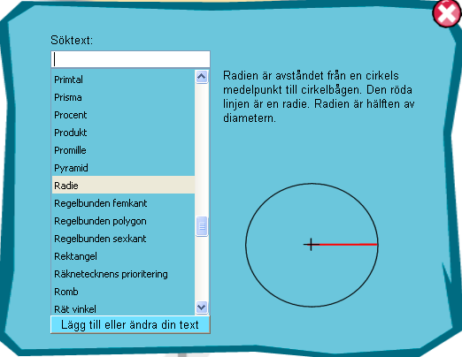 Kapitel 4. Verktygsfältet och inställningar 4.1. Uppläsning Genom att klicka på denna ikon kan man få texten uppläst. Det krävs dock att talinställningarna är påslagna. Se vidare under inställningar.