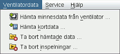 2.3 Menyer Arkiv Om du väljer Arkiv på menyraden visas följande alternativ: Ny... Öppna/ importera... Kopiera till... Exportera... Ta bort... Skriv ut vy.