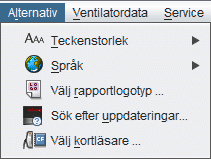 En befintlig patientprofil öppnas. En öppen patientprofil kopieras till ett angivet patientarkiv. En öppen patientprofil exporteras till ett arkivfil. En angiven patientprofil tas bort.