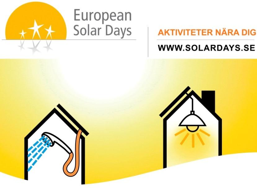 Solenergidagarna: 1-31 maj 2014 Vill din kommun vara med i den största informationskampanjen om solenergi? Kampanjen syftar till att öka kunskapen hos allmänheten.