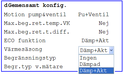 7.5.1 Ställa in Värmegräns(ECO) För att ställa in Värmegräns (ECO) krävs inloggning på Servicenivå. 1. Tryck på Info för att komma till Huvudmeny. 2. Välj sedan Driftsättning > Anläggning inställn.