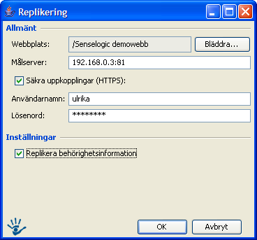4.5 Replikering Replikering speglar hela webbplatser från server till server.