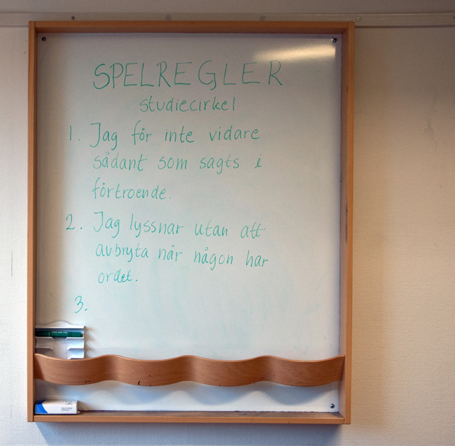 ns spelregler På första studiecirkelträffen är det bra att komma överens om gemensamma spelregler för cirkeln.