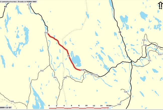 Bilaga Sid 3 (9) 1 Beskrivning av objekt W-RV71-1, Äppelbo i Dalarnas län Riksväg 71 mellan Malung och Vansbro, delen Lappheden-Rågsveden, öppnades för trafik 1988.