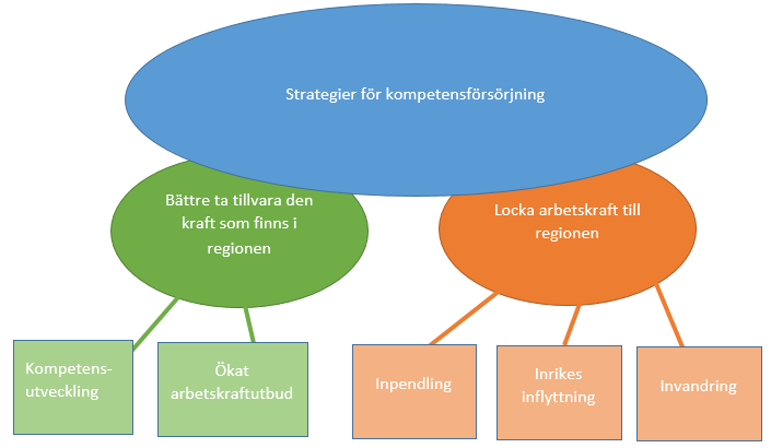 Strategier för kompetensförsörjning Det finns flera olika strategier för att nå en god kompetensförsörjning.