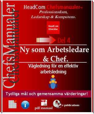 Chefsguide nr. 1; 8-punkts strategi för nya arbetsledare och chefer. Chefsguide nr. 21; Definition Personalansvar.