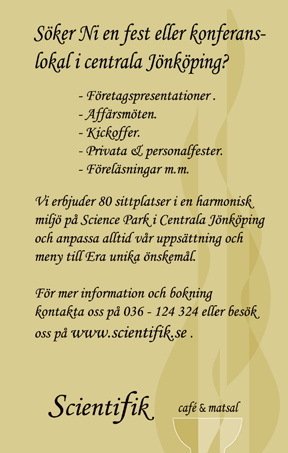 www.scientifik.se Hyr bilen hos Avis i Jönköping!