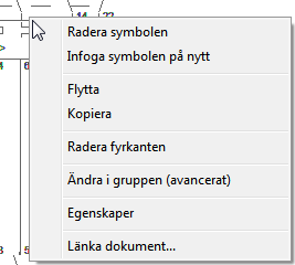 Flytta och kopiera Flytta och kopiera finns i Ändra-menyn. Dessa kommandon frågar dig först efter vilka objekt som ska påverkas. Du väljer objekt med CAD-programmets normala valprocedur.