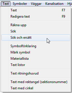 Sök och ersätt Med Text -> Sök och ersätt kan en text eller benämning bytas ut i hela projektet på en gång.